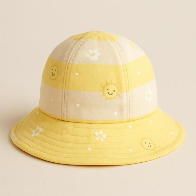 Solhatt Mamma Mu & Kråkan Gul/Vit