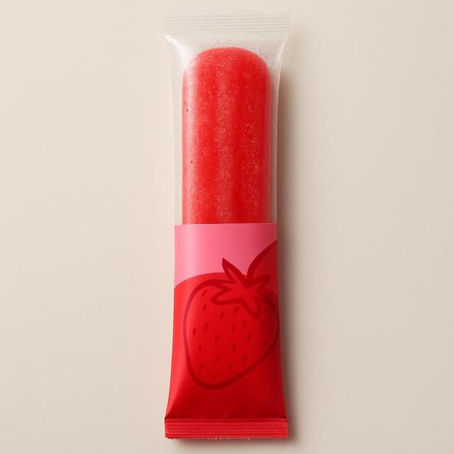 Sun Lolly Jordgubb Isglass