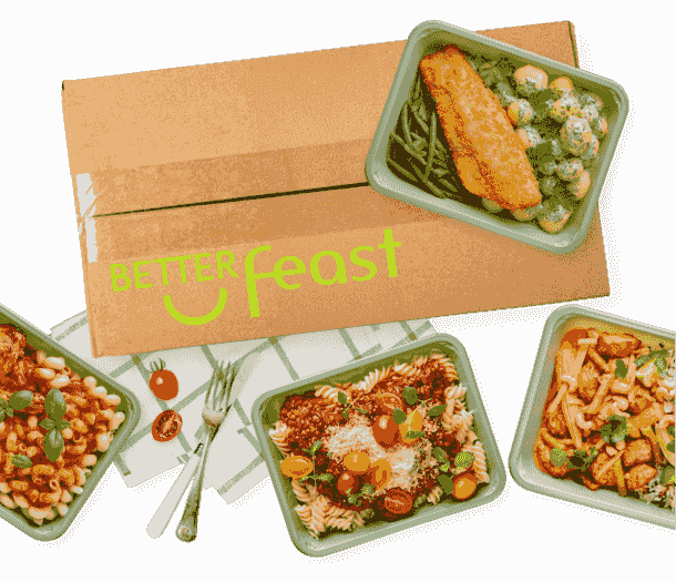 Få 20% rabatt på första matlådan hos BetterFeast