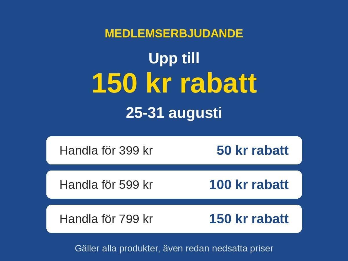 Få upp till 150 kr i medlemsrabatt hos Kjell & Company