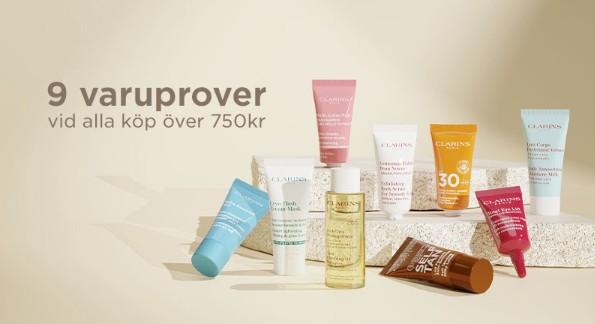 Få upp till 15 gåvor på köpet hos Clarins