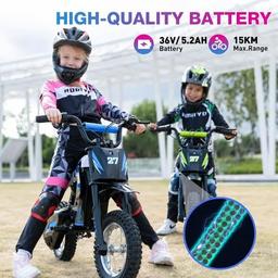 🏍️ RCB R9X elektrisk motorcykel för barn