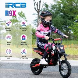RCB Elektrisk Barnmotorcykel 300W 12-tum Röd