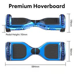 RCB Hoverboard med kart, Bluetooth och LED