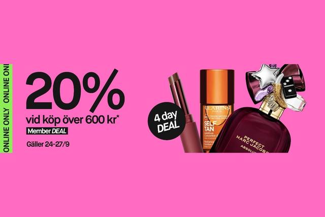 Få 20% rabatt när du handlar för minst 600 kr hos KICKS