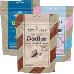 Skicka Dave och Jons dadlar via Mobila Presentkort för 30 kr