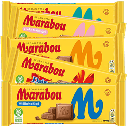 Skicka en Marabou chokladkaka 160 g via Mobila Presentkort för 40 kr