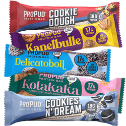 Skicka en ProPud proteinbar via Mobila Presentkort för 25 kr