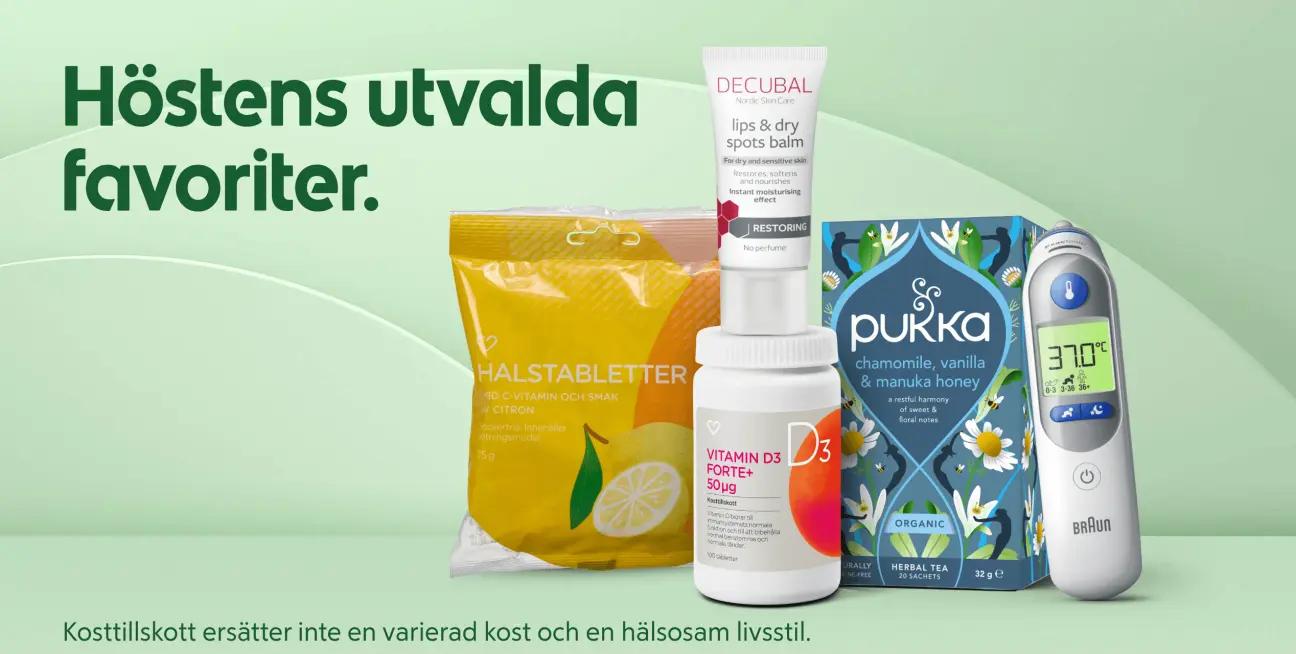 20 % rabatt vid köp över 299 kr hos Apotek Hjärtat för klubbmedlemmar