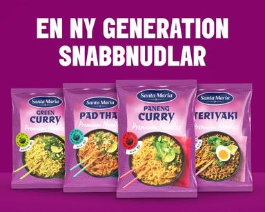 Få en gratis förpackning Santa Maria Premium Noodles via SMS-kupong