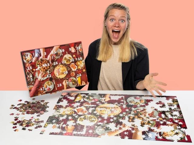 Pusselkalender med 1000 bitar för 159,60 kr hos Coolstuff