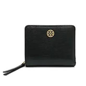 Tory Burch - Läderplånbok med dragkedjeficka och kortplatser
