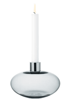 Orrefors, Ljusstake 16,6 cm Grå