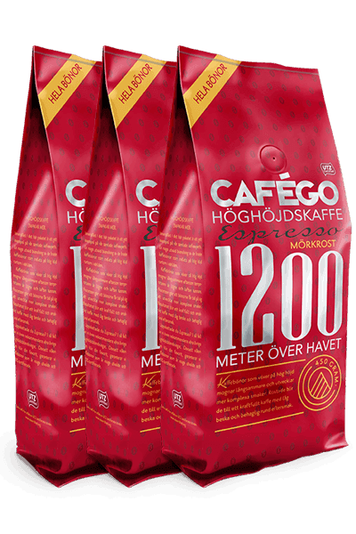 Espresso Förpackning 3 Pack(150) - Cafégo