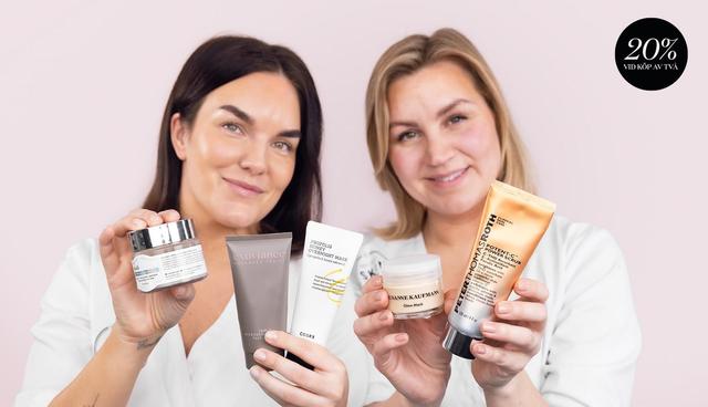 20% rabatt när du köper 2 produkter från Skincitys utvalda masker och peelingar