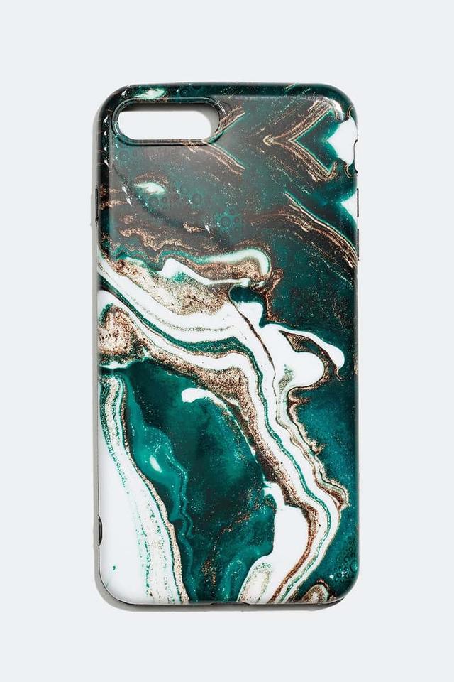Grönt Marmormönster Mobilskal iPhone 6/7/8 Plus