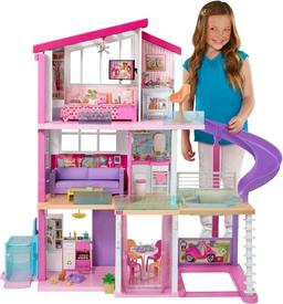Barbie Dreamhouse-dockhus med Rullstolstillgänglig Hiss