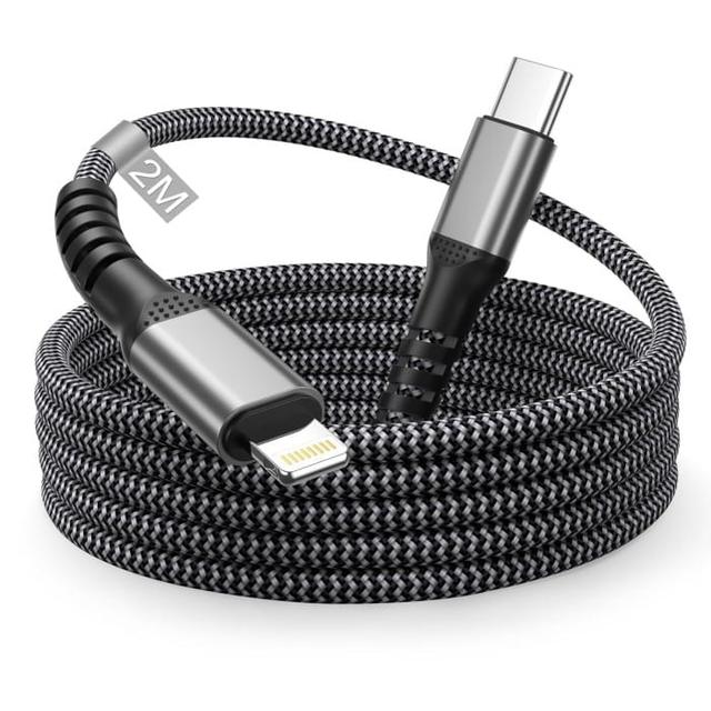MFi Certified 2M USB-C Lightning Fast Charge Cable