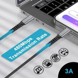 MFi Certified 2M USB-C Lightning Fast Charge Cable