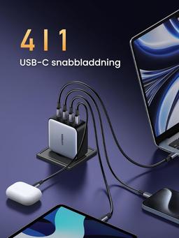UGREEN Nexode 100W GaN 4-Port USB-C Charger
