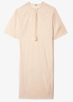 ADIL - Elegant Beige Jacquard Kaftan