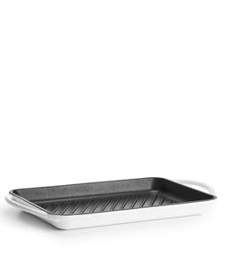 Gjutjärn Grillbricka 33 cm Vit
