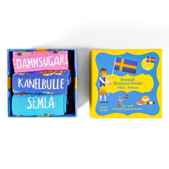 Swedish "Fika" Tradition Socks Trio Set