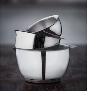 Margrethe-skålset 2 st Stål