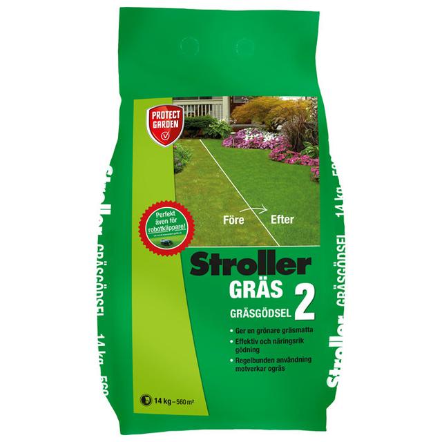 Gräsgödsel Stroller Plus+, 14 kg pack, till billigt pris - jem & fix