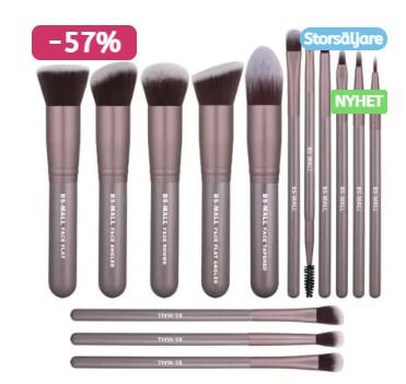 14 st exklusiva make-up/sminkborstar - Make Up Sweden