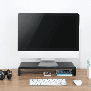 Alterzone Rise 1 skrivbords monitorstativ i aluminium för 13"-32" skärmar, svart