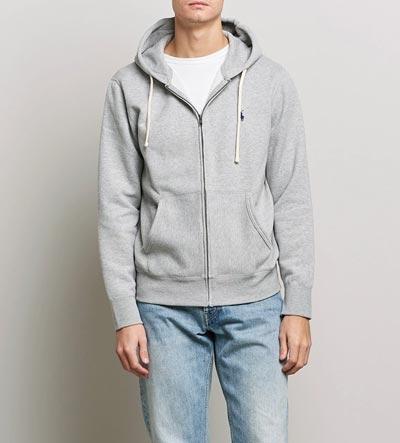 Halva priset på Polo Ralph Lauren - Fleece Full-Zip Hoodie Andover Heather