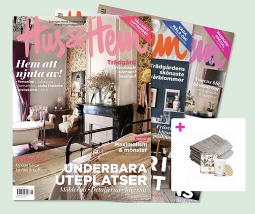 8 nr av Hus & Hem + badrums-kit på köpet