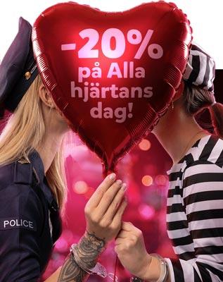 Partykungen - 20% rabatt på allt till Alla Hjärtans Dag