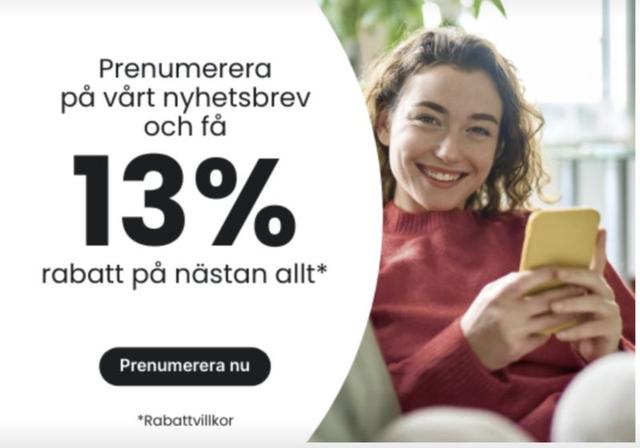 Prenumerera på nyhetsbrev och få 15% rabatt - Lamp24