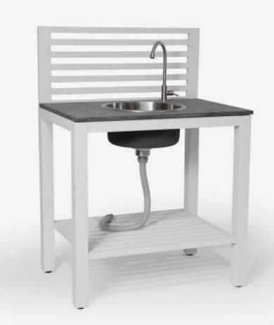 Brafab Bellac utekök med vask och kran - vit