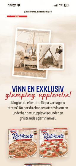 Vinn Dr. Oetkers Exklusiva Glampingupplevelse