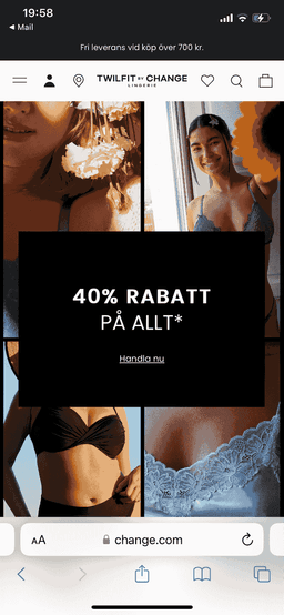 Twilfit CHANGE 40% PÅ ALLT