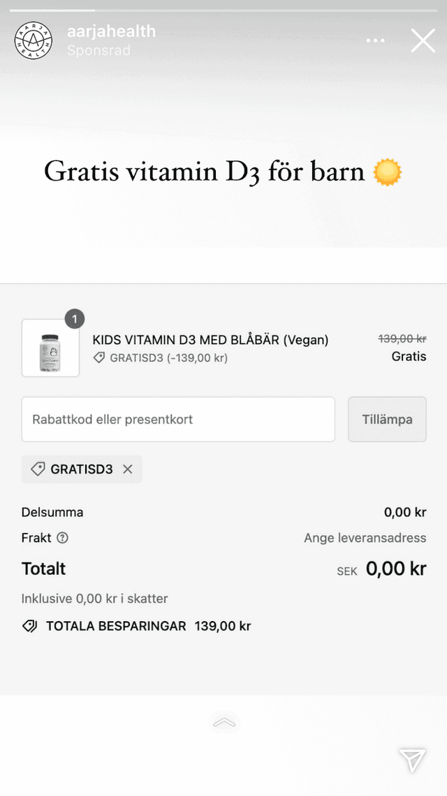 Gratis D-vitamin Tuggtablett för Immunförsvaret
