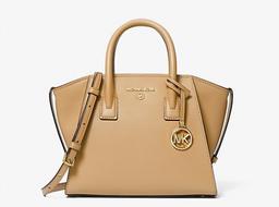 50% på Michael Kors Avril Small Leather Top-Zip Satchel