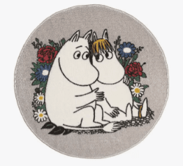 79% rabatt på Mumin matta 80cm grå