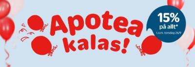 15% rabatt hos Apotea