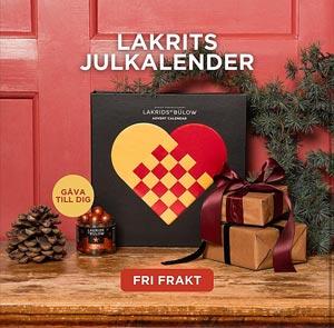 Lakrids by Bülow Adventskalender 2024 - gratis gåva & fri frakt!