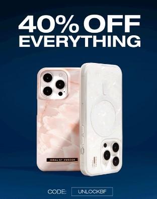 40% rabatt på allt hos iDeal of Sweden