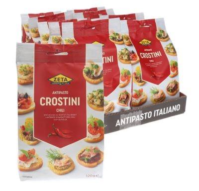 Zeta Crostini Chili 10-Pack, 120g Each