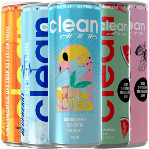 Ge bort en burk Clean Drink via ett mobilt presentkort