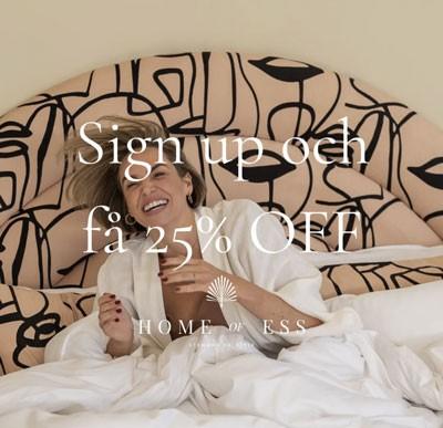 Home of Ess - få 25% rabatt på ditt första köp