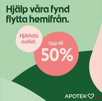Apotek Hjärtat Outlet - upp till 50% rabatt