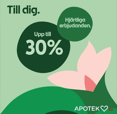 Apotek Hjärtat - aktuella kampanjer med upp till 30% rabatt