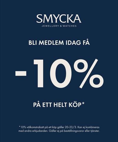 Bli medlem i Smycka kundklubb - få 10% på ett helt köp